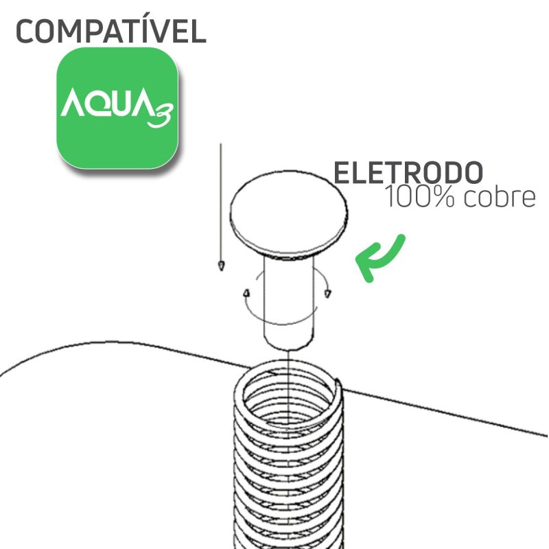 Refil Eletrodo de Cobre para ionizador Aqua3 35000 Litros - Image 5